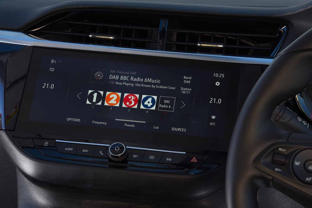 Used Vauxhall Corsa 2019-present touchscreen infotainment
