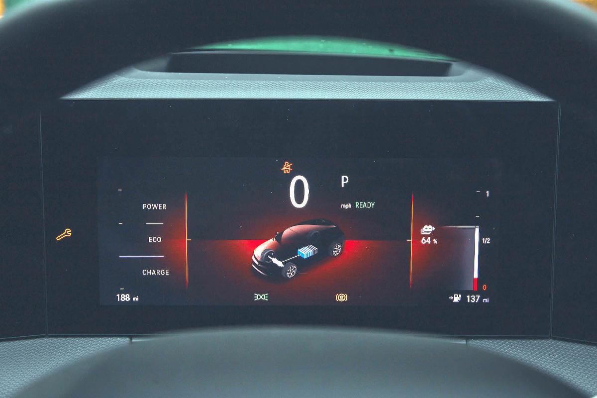Vauxhall Astra Electric driver display