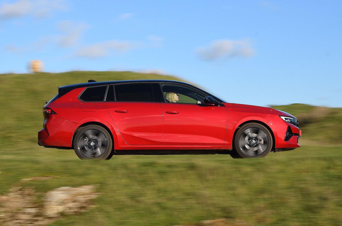 Vauxhall Astra Sports Tourer Electric right driving