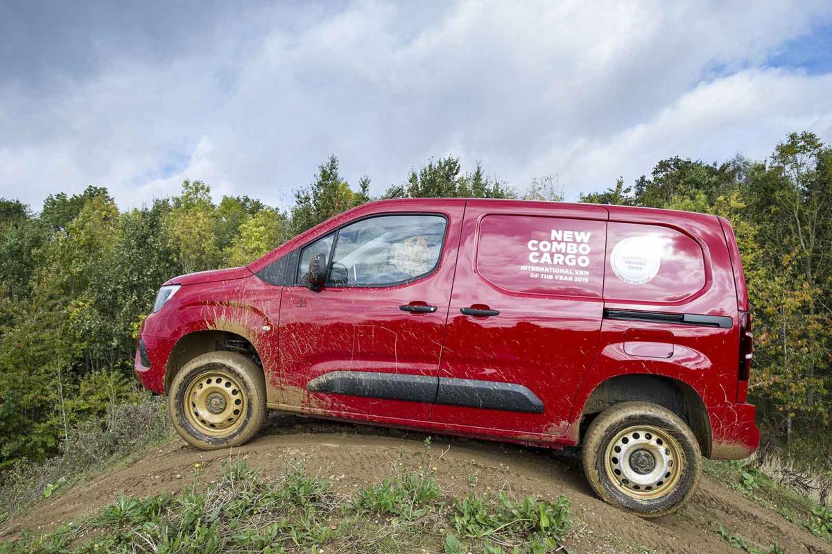 Vauxhall Combo Cargo 4x4 tackles hill