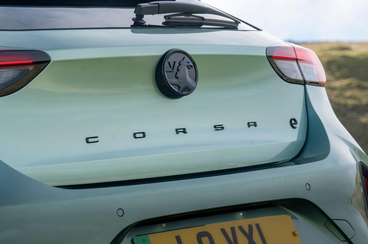 Vauxhall Corsa Electric rear boot badge