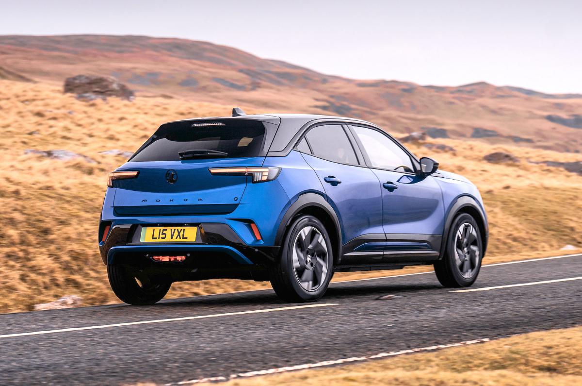 Vauxhall Mokka Electric rear right driving