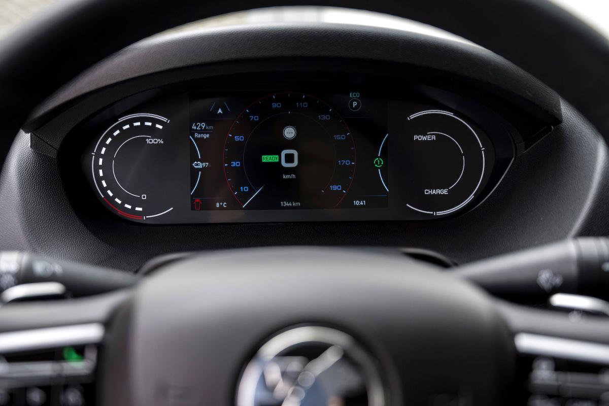 Vauxhall Movano Electric driver display