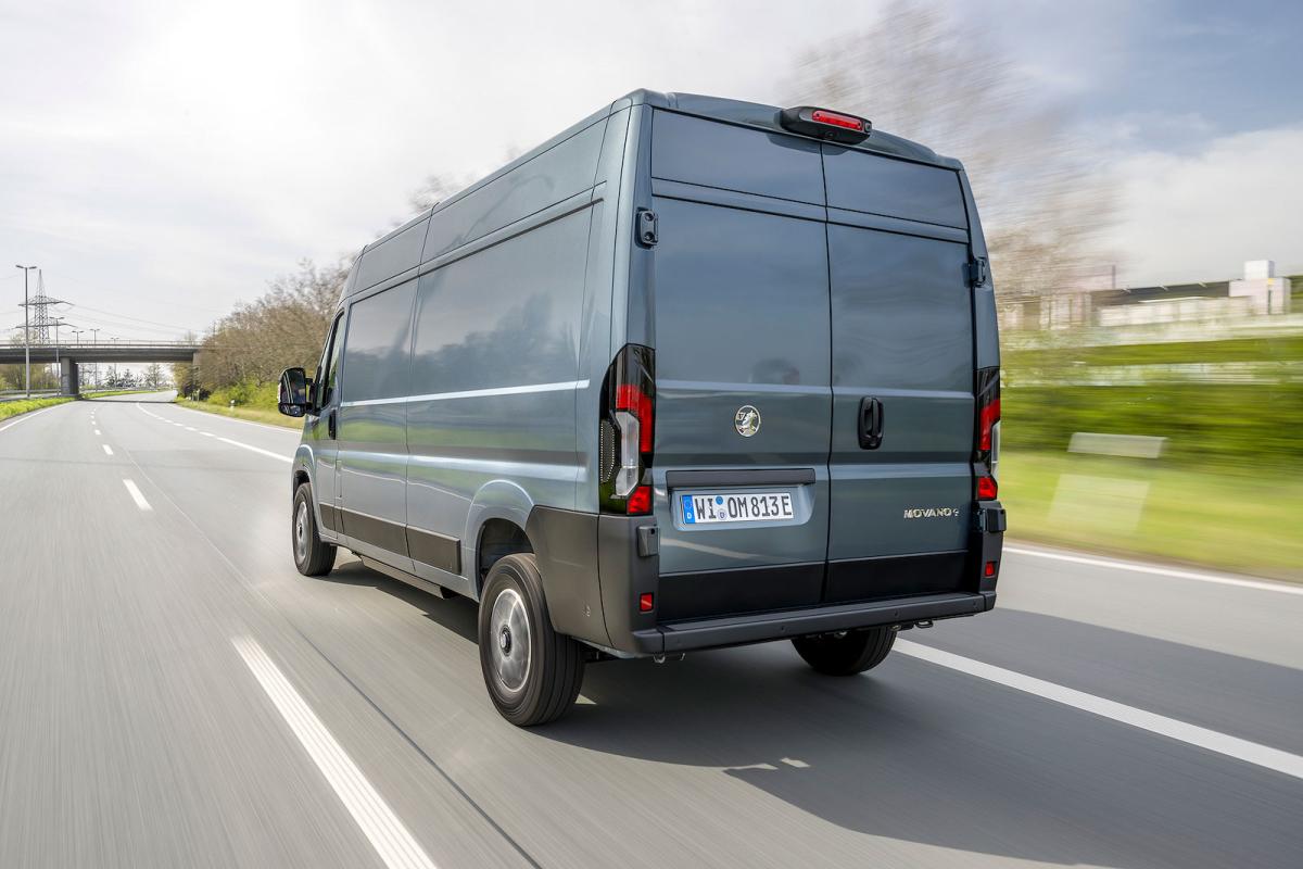 Vauxhall Movano rear driving