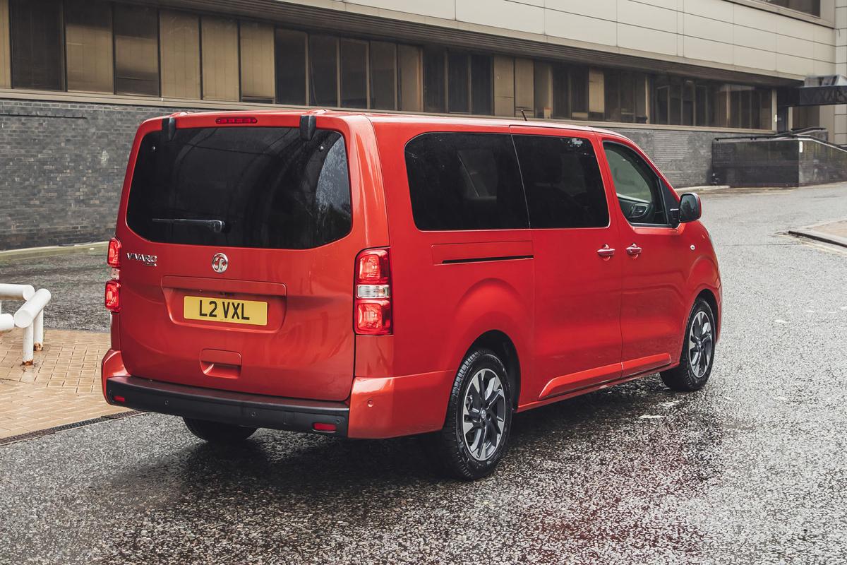 Vauxhall Vivaro-e Life 2020 rear three-quarters 