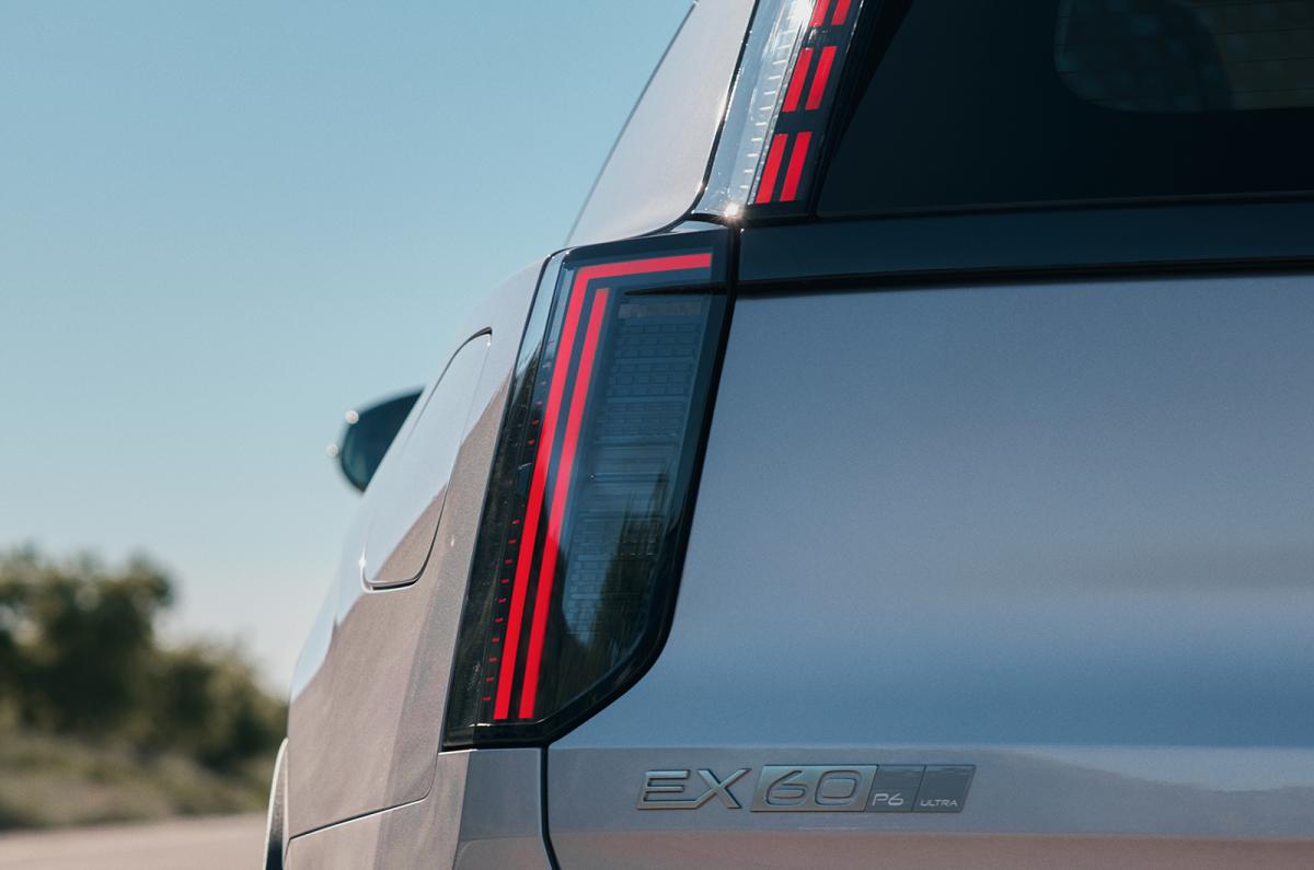 Volvo EX60 rear light detail