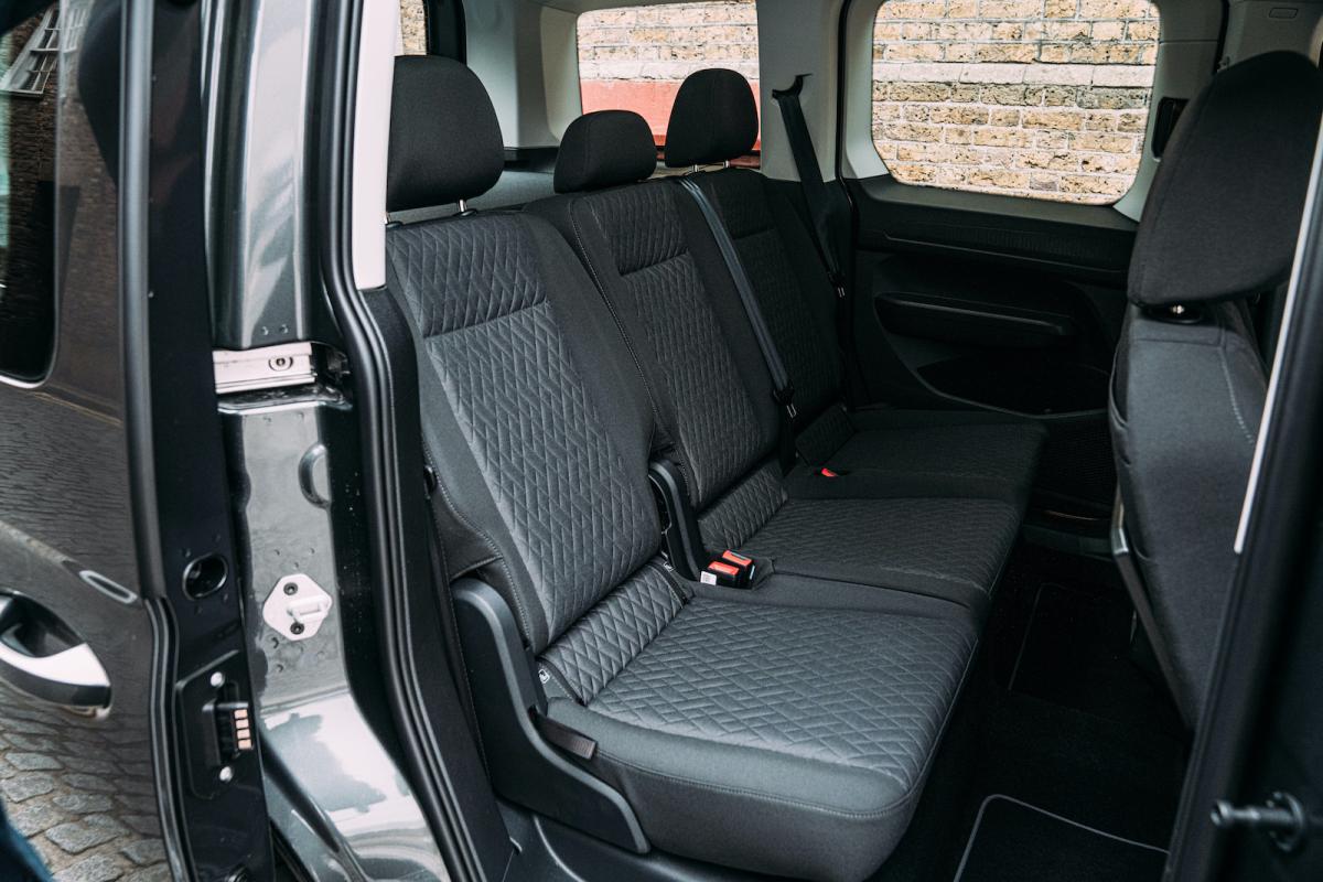VW Caddy 2022 interior rear seats