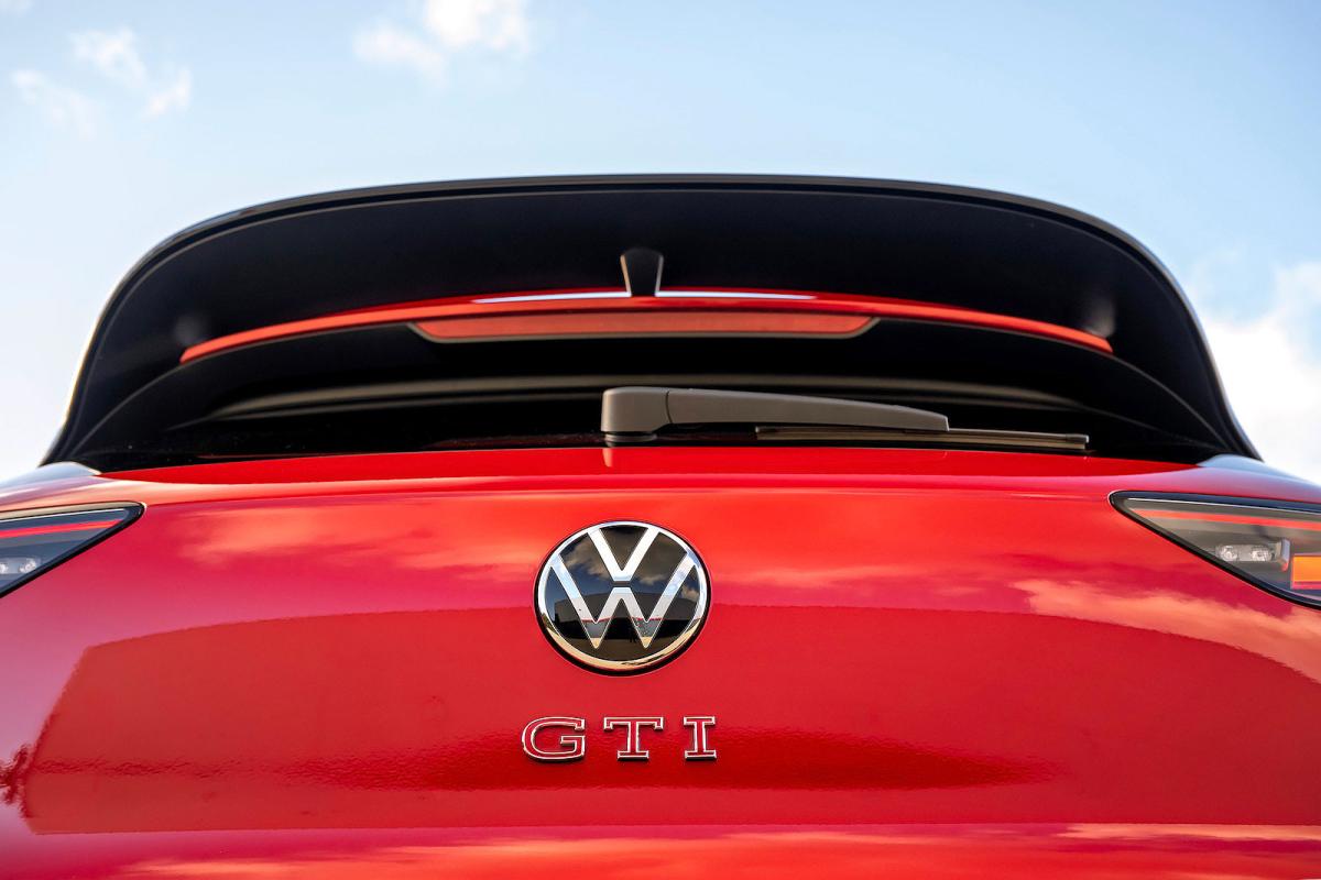 VW Golf GTI rear badge