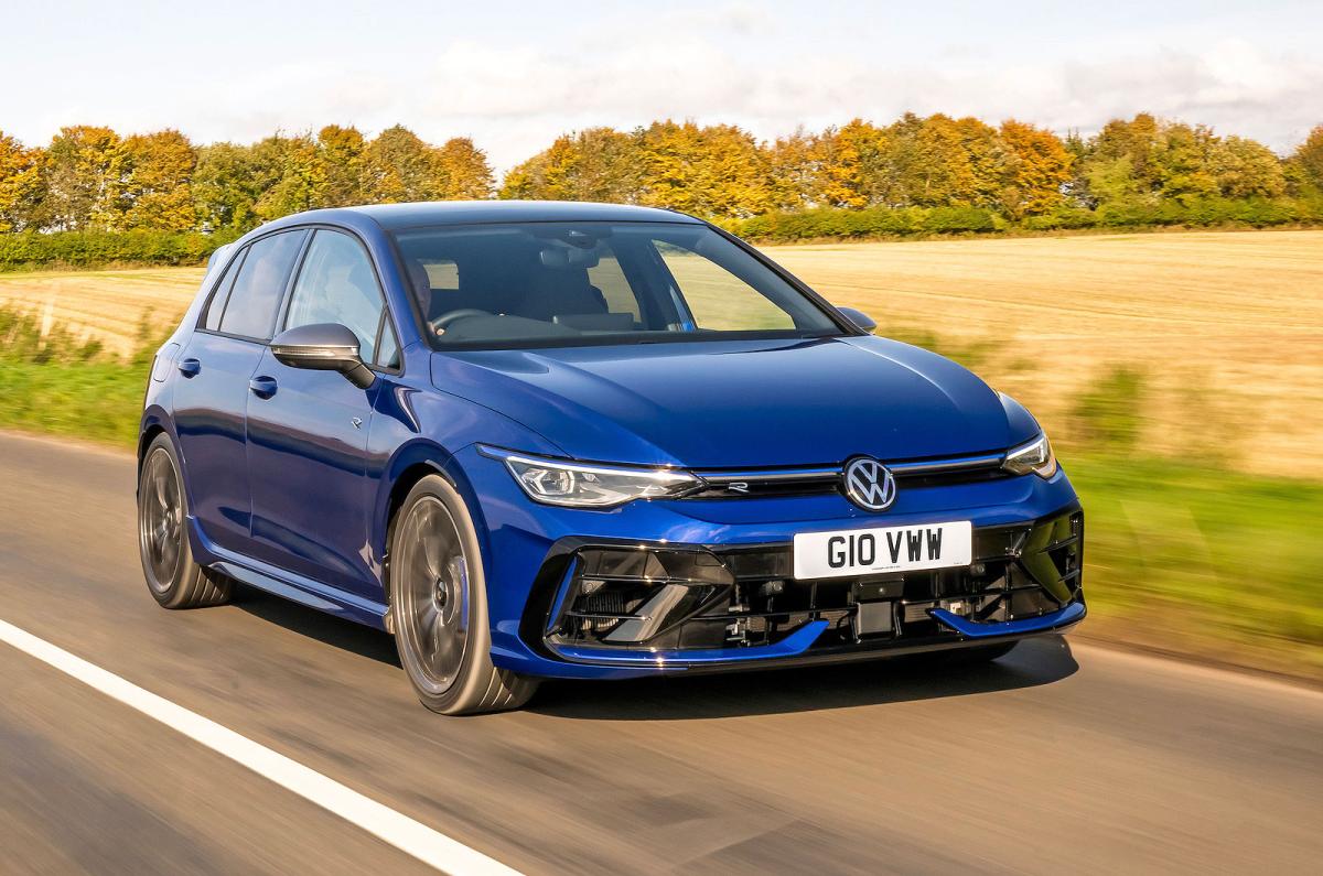 VW Golf R front right driving