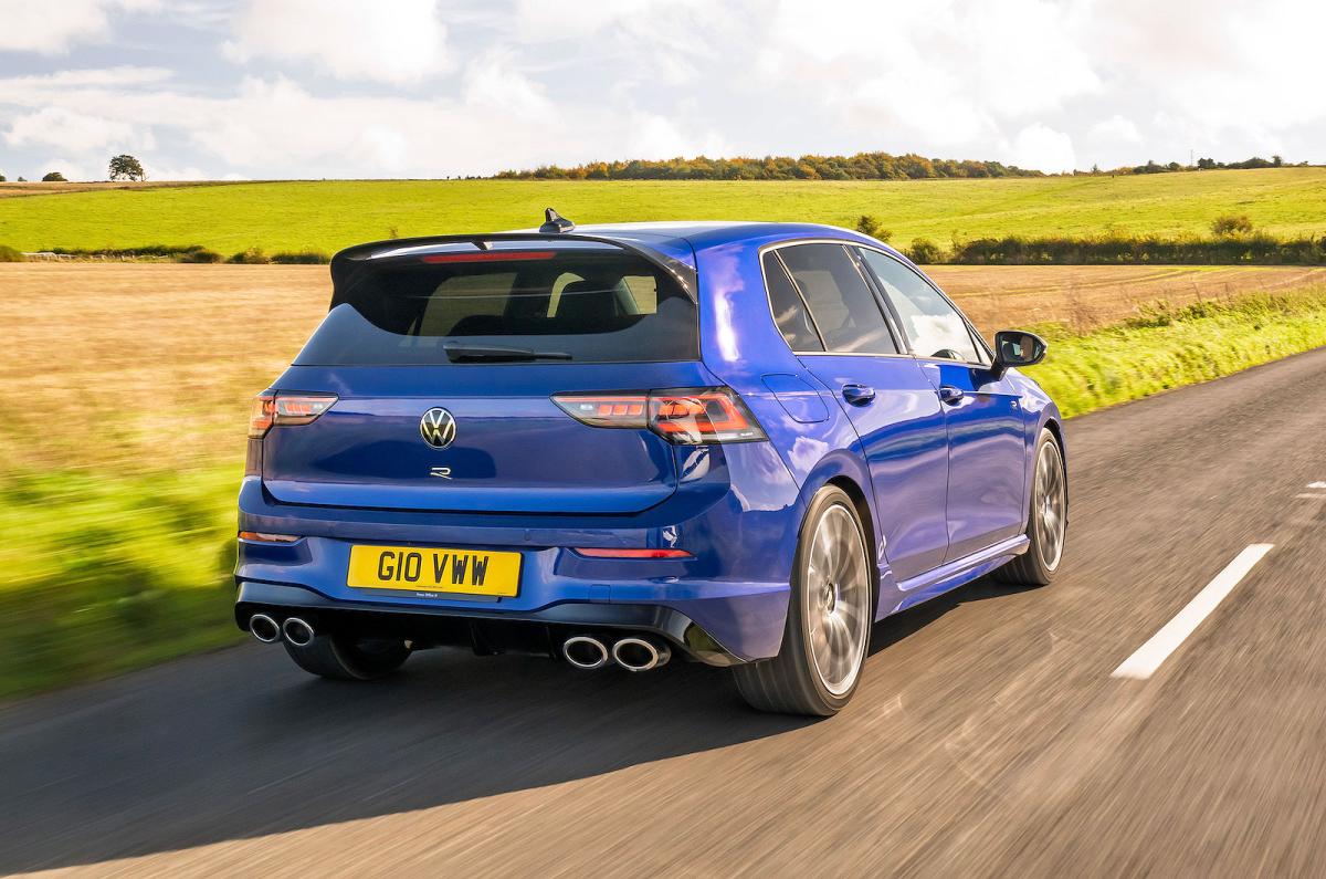 VW Golf R rear right driving
