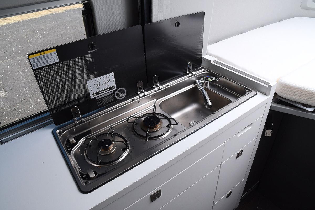 VW Grand California interior kitchen