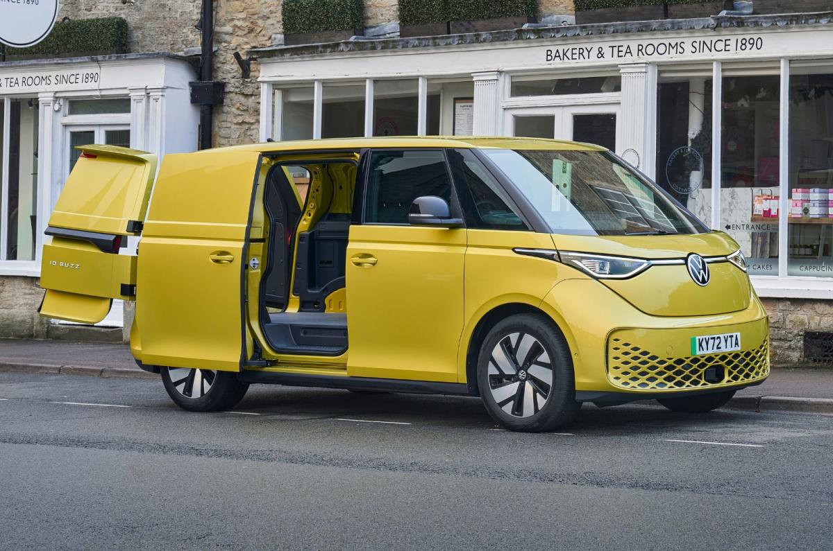 VW ID Buzz Cargo exterior front-side static