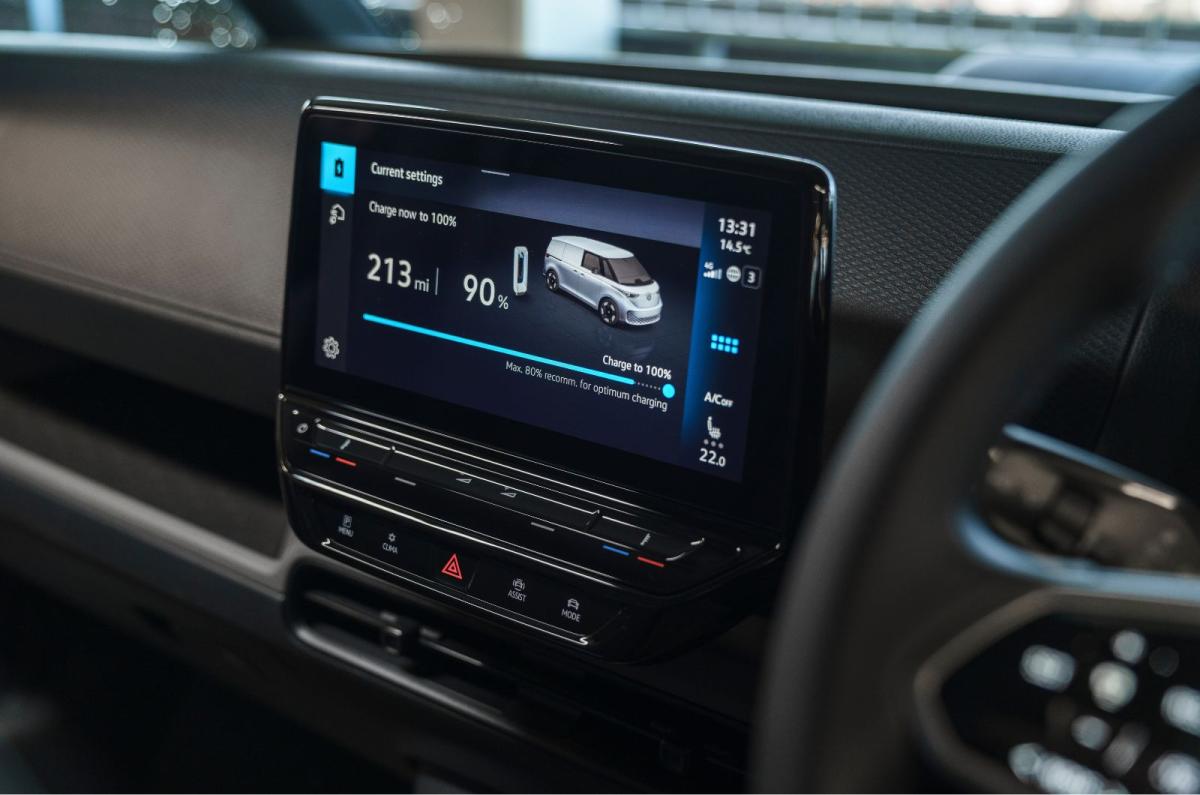 VW ID Buzz Cargo interior detail