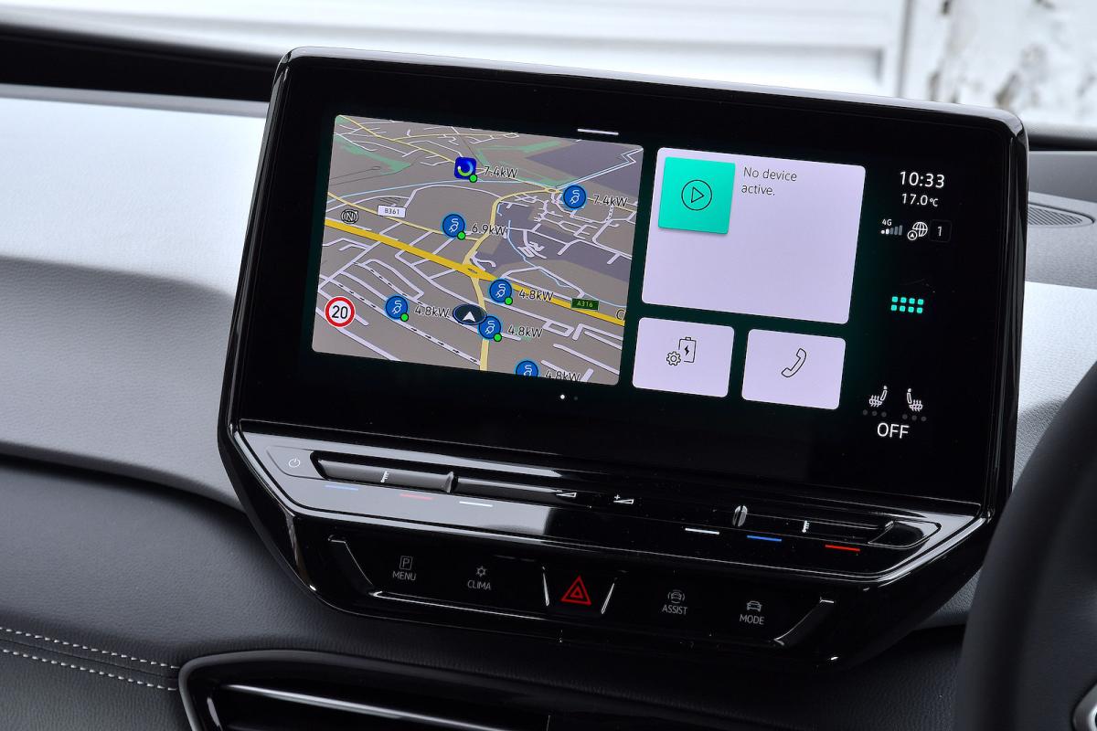 VW ID 3 infotainment touchscreen