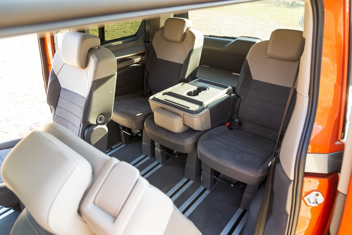 VW Multivan interior back seats