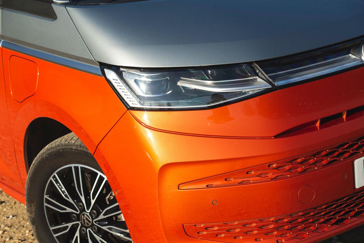 VW Multivan headlights detail