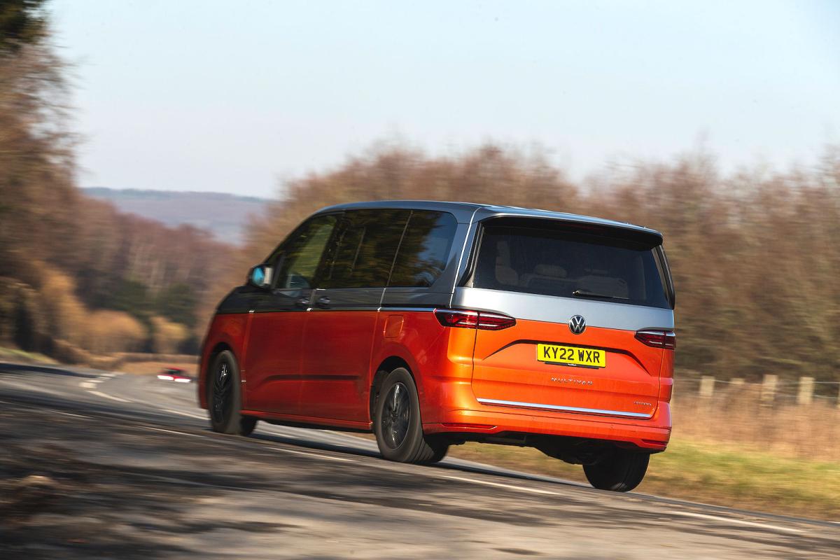 VW Multivan rear cornering