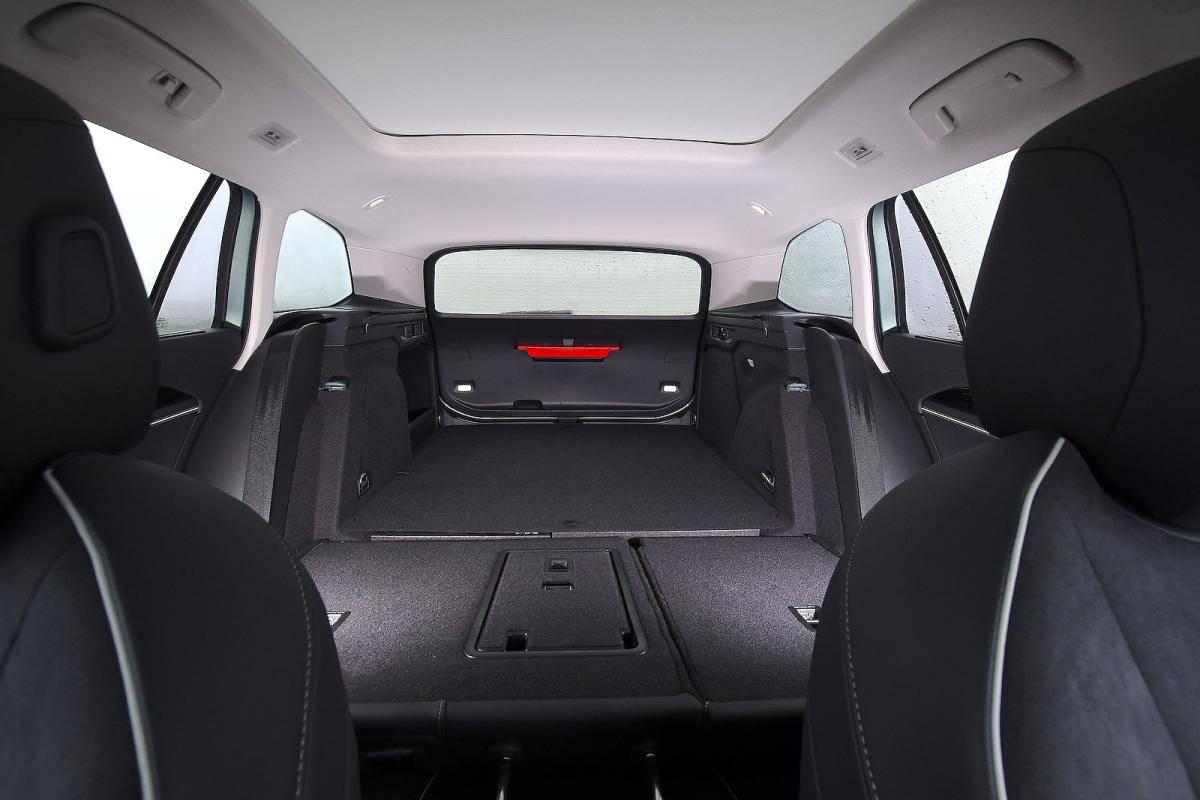 VW Passat boot with seats down