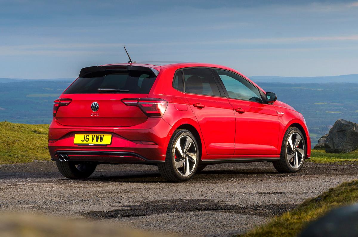 Red VW Polo GTI rear right static
