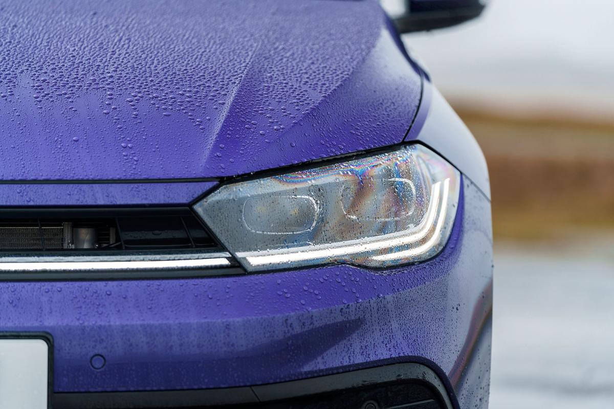VW Polo headlights detail