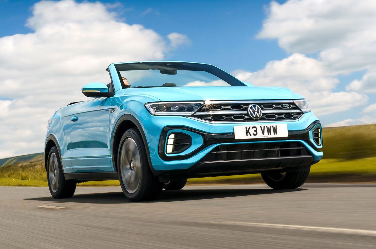 VW T-Roc Cabriolet front right driving