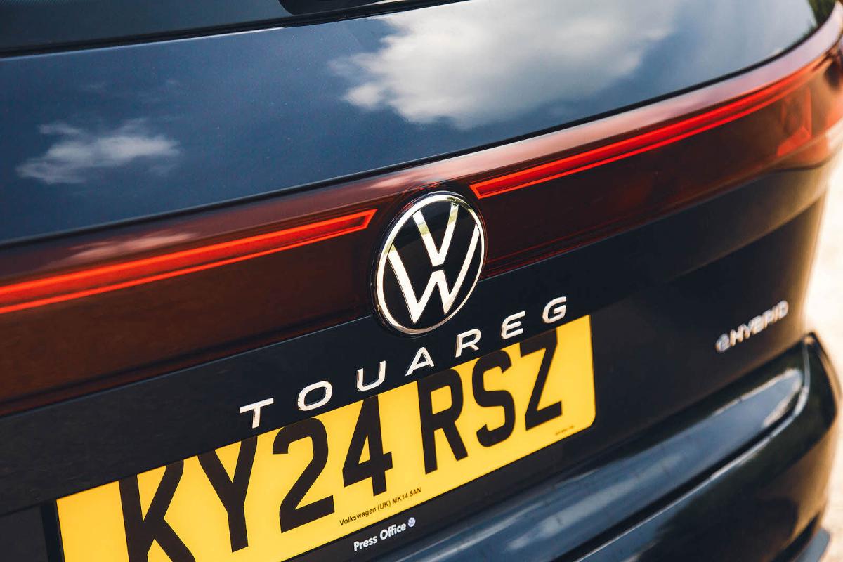 VW Touareg rear badge