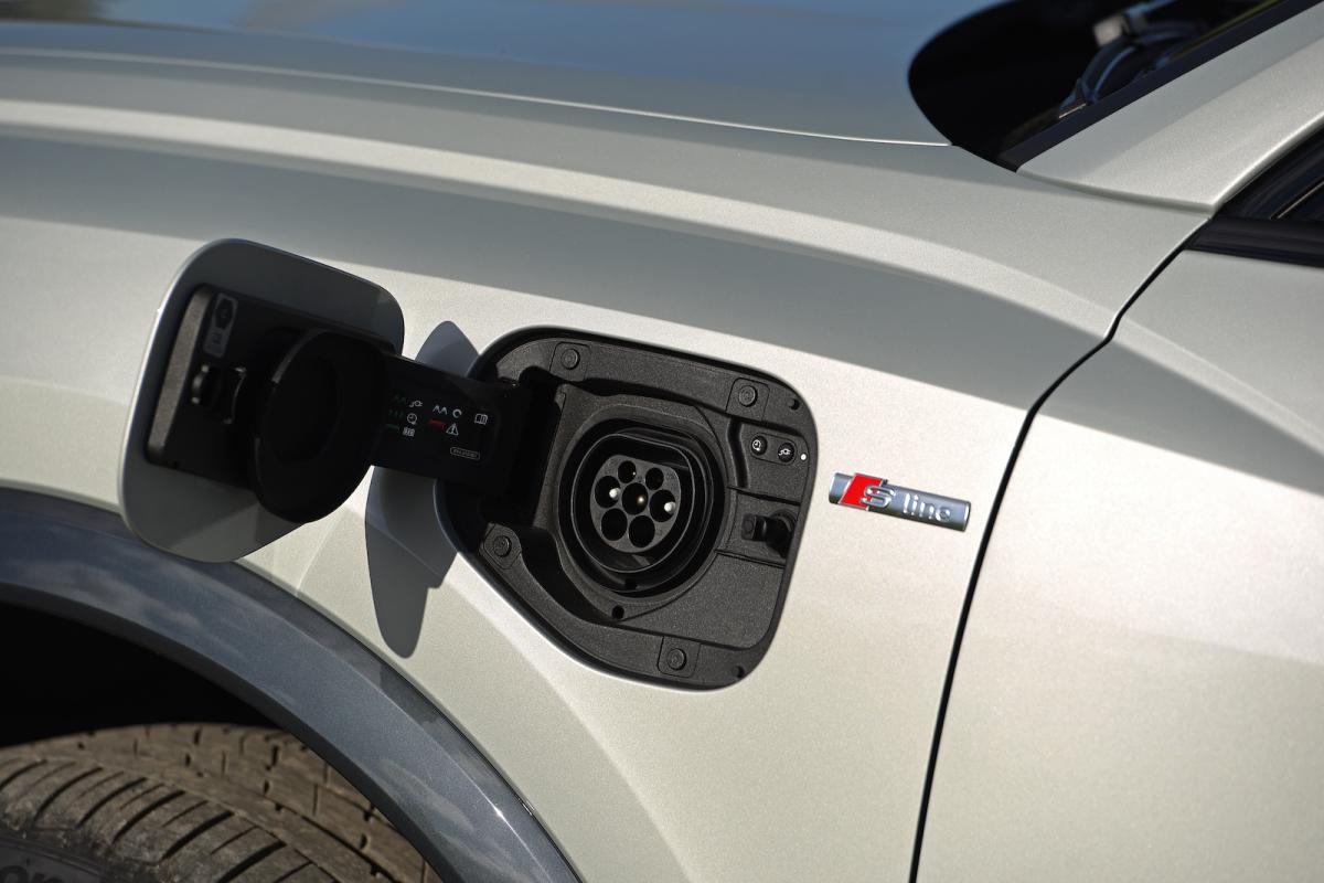 Audi Q3 Sportback 2021 charging point detail