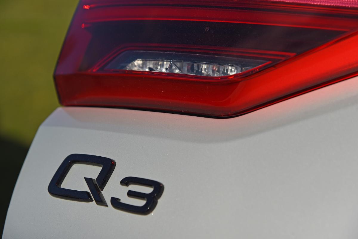 Audi Q3 Sportback 2021 rear badge detail