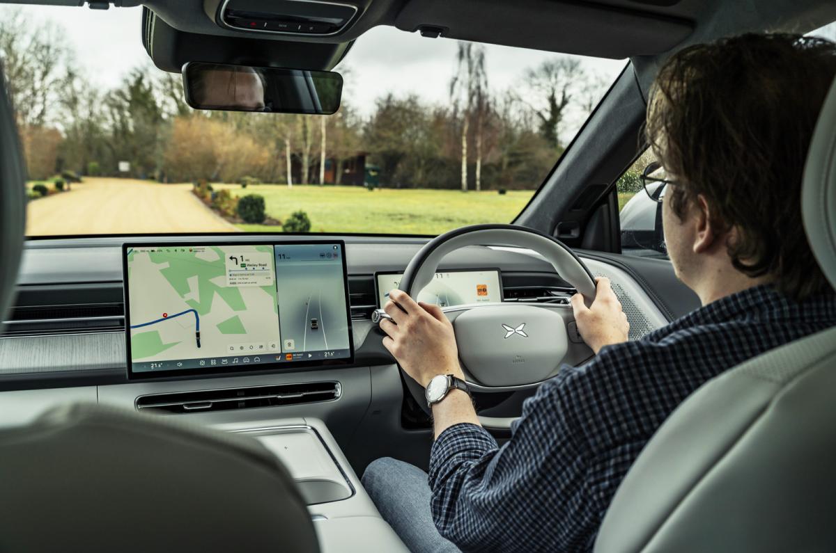 XPeng G6 from behind the wheel