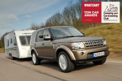 2010 Land Rover Discovery towing a caravan