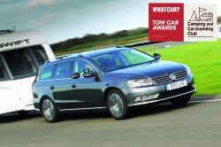 2011 Volkswagen Passat Estate towing a caravan