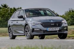 Skoda Scala 2022 front right cornering