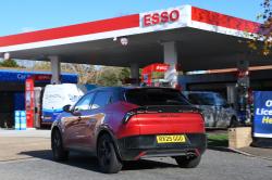 Alfa Romeo Junior LT at petrol station