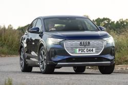 Audi Q4 Sportback e-tron 2021 front right cornering