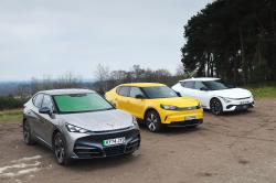 Cupra Tavascan vs Ford Capri vs Kia EV6 fronts