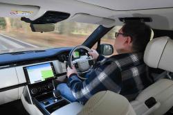Darren Moss road testing Range Rover