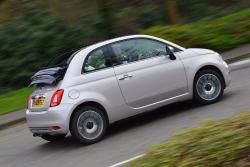 Fiat 500C Hybrid rear right driving