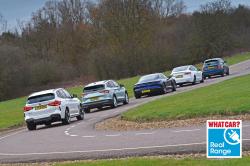 Electric car winter range test header
