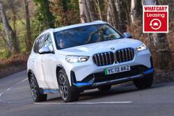 BMW iX1 with leasing logo
