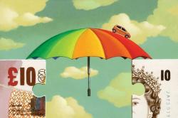 GAP insurance umbrella and bank notes 