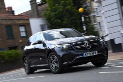 Mercedes EQC driving