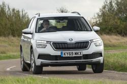 Skoda Kamiq on the road