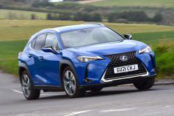 Lexus UX 300e front cornering