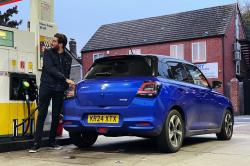 Filling up the Suzuki Swift
