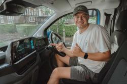 Max with VW Transporter infotainment system