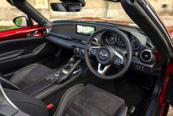 Red Mazda MX-5 Roadster interior