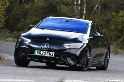 Mercedes EQE front cornering