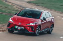 MG 4 EV front cornering