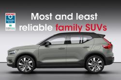 Most and least reliable family SUVs