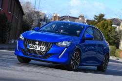 Peugeot 208 front - blue 69-plate car